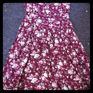Flora strapless dress
